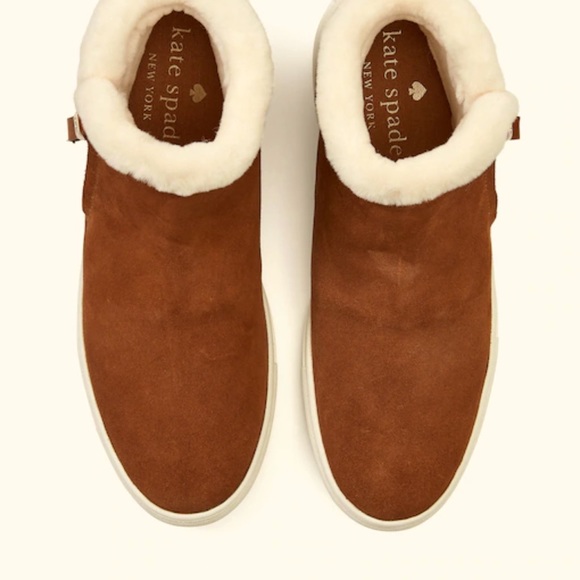 Kate Spade suede brown sneaker brand new in box. - Picture 2 of 3
